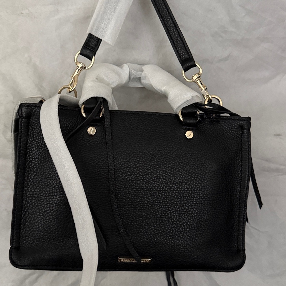 HS16IPBX61 Rebecca Minkoff Micro Regan Satchel w/ gold hardware - Picture 3 of 3